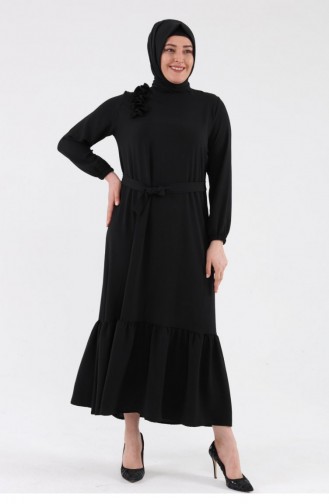 فستان أسود 8207.Siyah