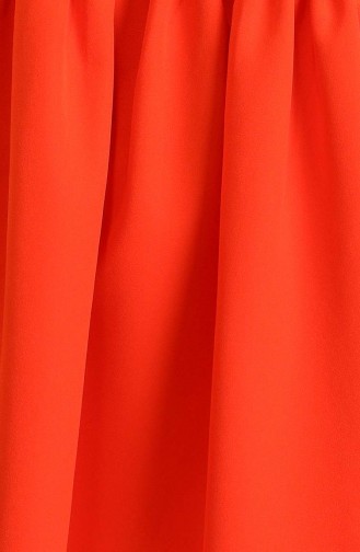 Beli Büzgülü Tunik Pantolon İkili Takım 0192-02 Turuncu