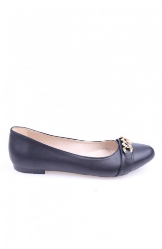  Woman Flat Shoe 1631.Siyah