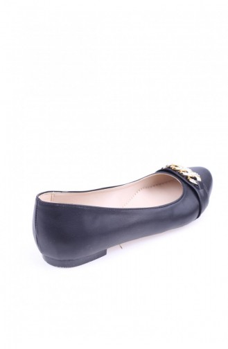  Woman Flat Shoe 1631.Siyah