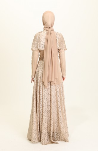 Habillé Hijab Beige 1023-01