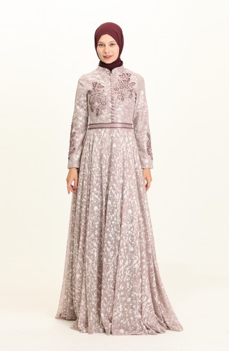 Lila Hijab-Abendkleider 2015-06
