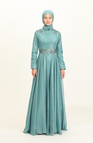 Habillé Hijab Pétrole 2028-01