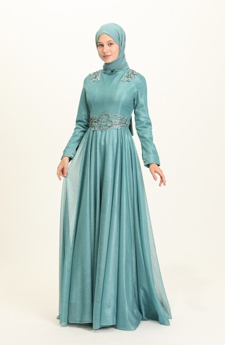 Habillé Hijab Pétrole 2028-01