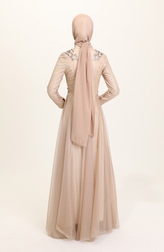 Habillé Hijab Beige 2028-02