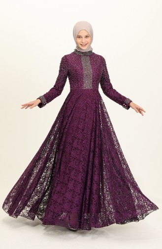 Lila Hijab-Abendkleider 2026-02