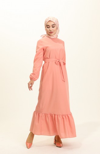 Powder Hijab Dress 15040-02