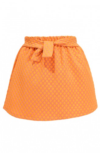 Jupe Bébé et Enfant Orange 1058A-01