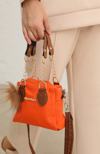 Orange Shoulder Bags 1716-02