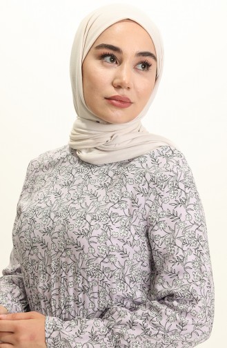 Lila Hijab Kleider 60186A-02