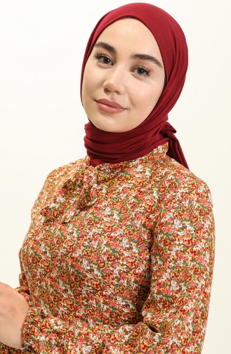 Senf Hijab Kleider 60210-01