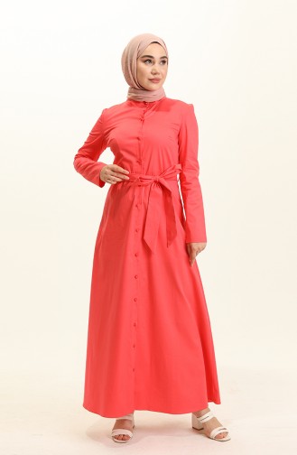 Granat-Blumen Hijab Kleider 60283-01