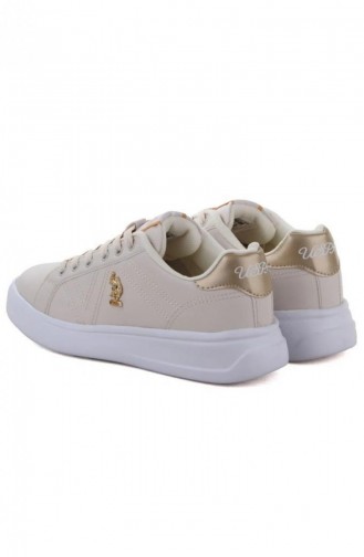 U S Polo Assn Extra Erkek Kız Çocuk Sneaker Spor Ayakkabı Bej