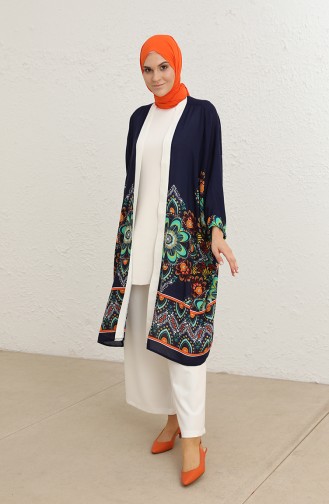 Dunkelblau Kimono 0139-03