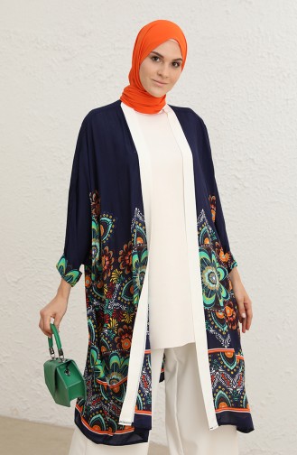 Dunkelblau Kimono 0139-03