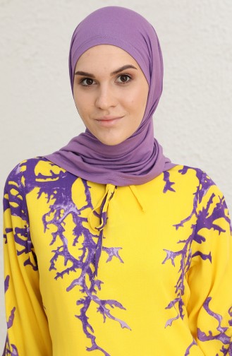 Robe Hijab Jaune 6699-06