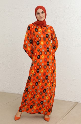 Robe Hijab Orange 9797-03