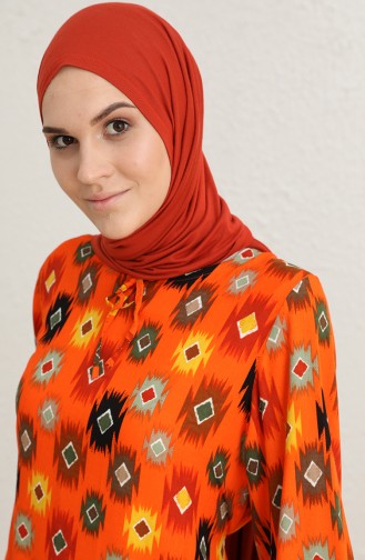 Robe Hijab Orange 9797-03