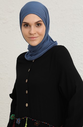 Black Hijab Dress 0002-01