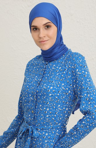 Saxon blue İslamitische Jurk 60272-04