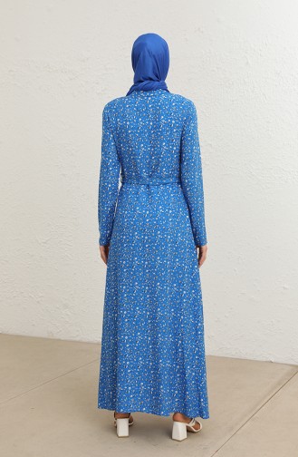 Saks-Blau Hijab Kleider 60272-04