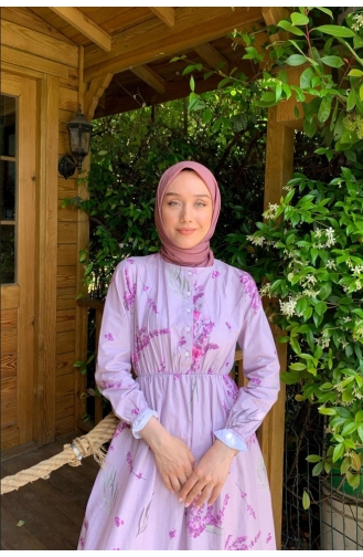 Purple Hijab Dress 00010-01