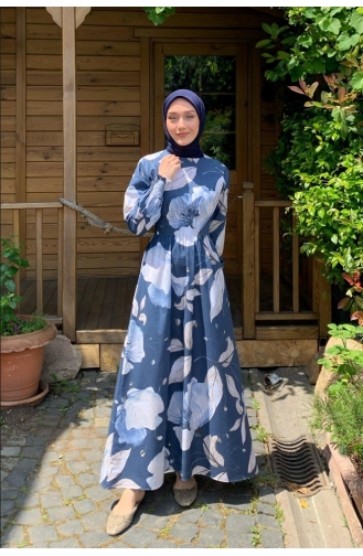Robe Hijab Indigo 0017-01