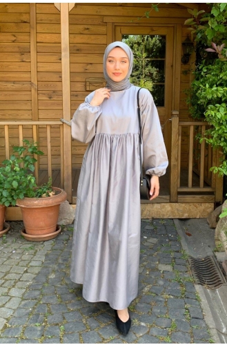 Grau Hijab Kleider 0003-01