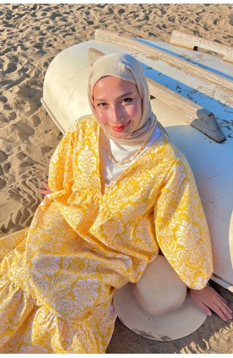 Robe Hijab Jaune 0001-01