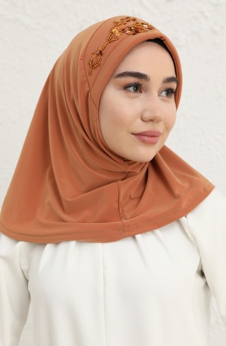 Pratik Pullu Eşarp 0048-03 Hardal