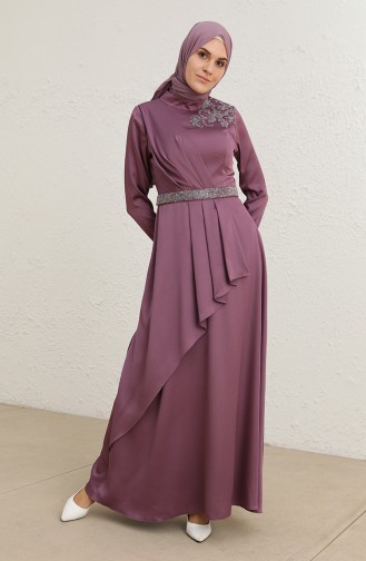 Lilac İslamitische Avondjurk 4947-06