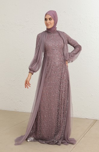 Habillé Hijab Lila Foncé 5519-10