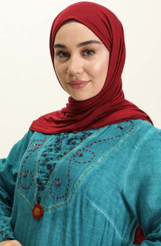 Robe Hijab Turquoise 0003-02