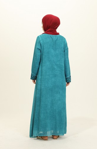 Sile Stofftaschenkleid 0003-02 Türkis 0003-02