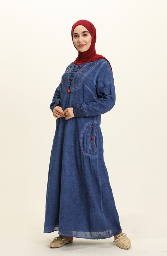 Robe Hijab Bleu Marine 0003-03