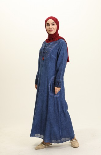 Robe Hijab Bleu Marine 0003-03