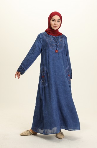 Robe Hijab Bleu Marine 0003-03