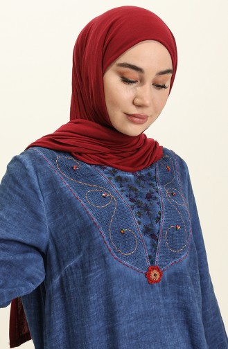 Robe Hijab Bleu Marine 0003-03