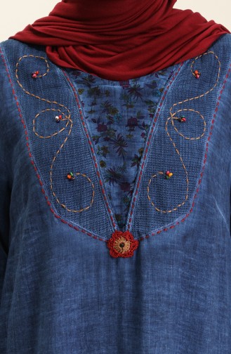 Robe Hijab Bleu Marine 0003-03
