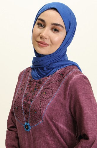Şile Facric Pocket Dress 0003-05 Purple 0003-05