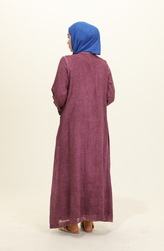 Şile Facric Pocket Dress 0003-05 Purple 0003-05