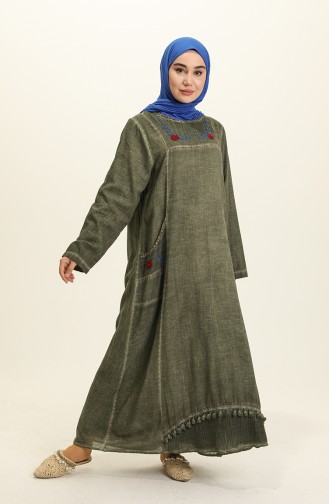 Khaki Hijab Dress 0004-01