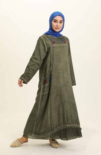 Khaki Hijab Kleider 0004-01