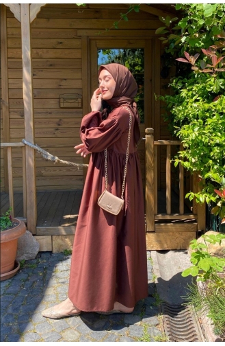 Black Coffee Hijab Dress 0023-01