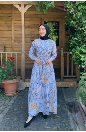 Weiß Hijab Kleider 0020-01