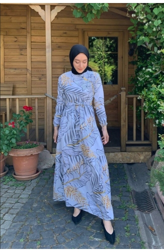Weiß Hijab Kleider 0020-01