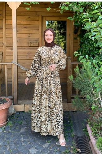 Braun Hijab Kleider 0038-01