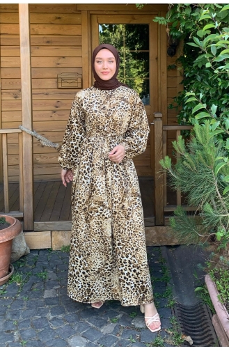 Braun Hijab Kleider 0038-01