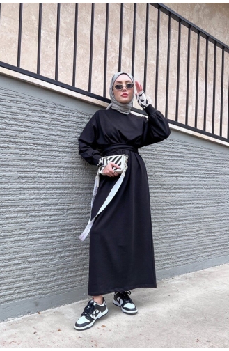 Robe Hijab Noir 0040-01