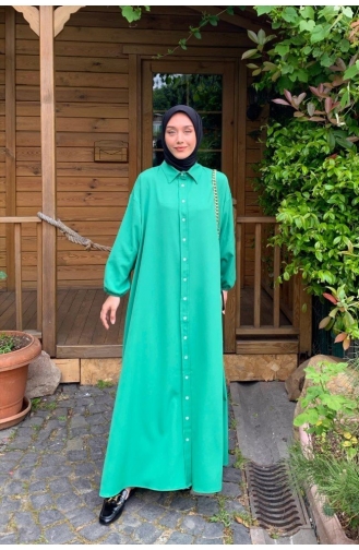 فستان أخضر حشيشي 0030-01